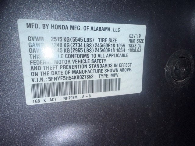 2019 Honda Pilot EX-L