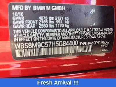 2017 BMW M3 4DR SDN