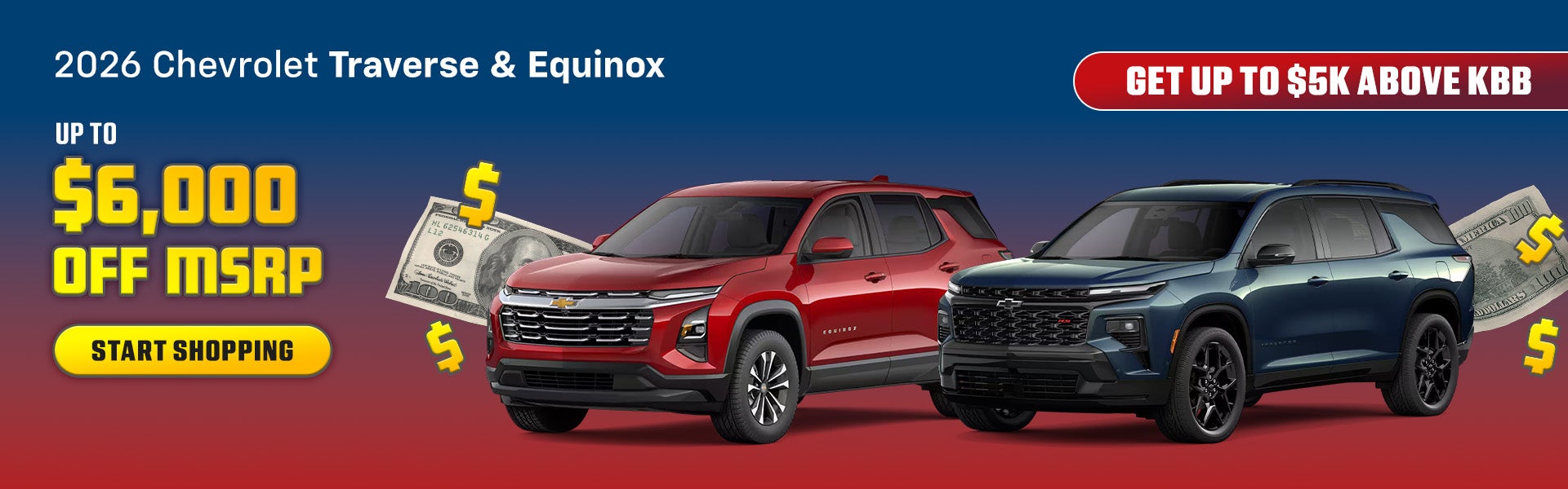 2026 Chevrolet Equinox and Traverse Offer