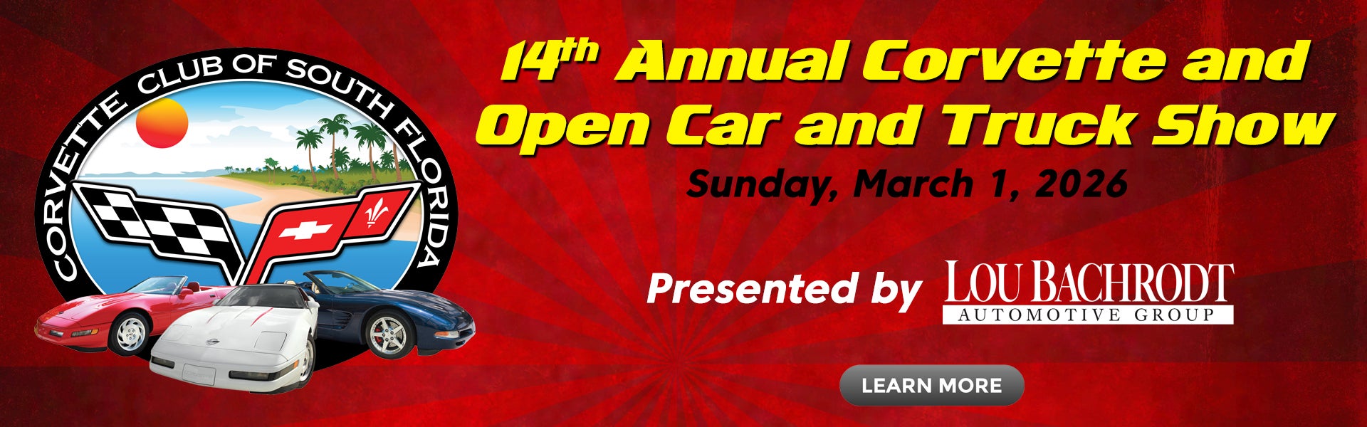 14th Annual Corvette and Open Car and truck Show in Florida